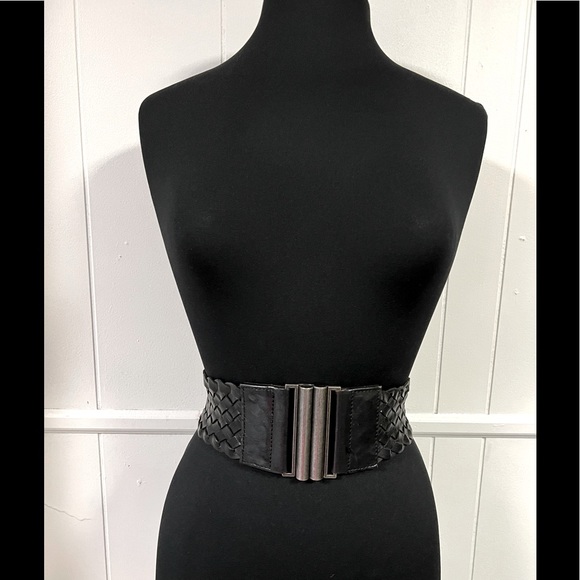 BCBGMaxAzria Braided Stretch Waist Belt -XS - Picture 2 of 7